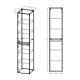 Шкаф-колонна Vincea Mia VSC-2M170BT-R 35 см бетон