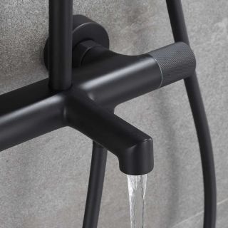 Душевая система Vincea Desire VSFS-1D1TMB термостатическая черный