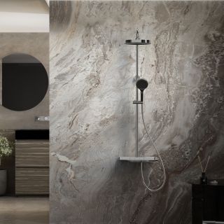 Душевая стойка Vincea Inspire VSFS-3I12TCH термостатическая, хром