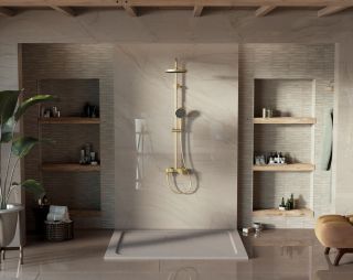 Душевая стойка Vincea VSFS-413BG, брашированное золото