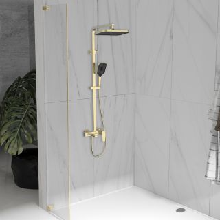 Душевая стойка Vincea Dice VSFS-4C12BG, брашированное золото