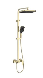 Душевая стойка Vincea Dice VSFS-4C12BG, брашированное золото