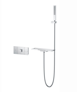 Душевой комплект Vincea Futura VSFW-2F110TCH с термостатом без верхнего душа хром