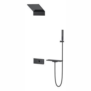 Душевой комплект Vincea Futura VSFW-2F11TMB термостатический встраиваемый, трехрежимный, черный