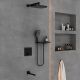 Душевой комплект Vincea VSFW-4311RMB встраиваемый, двухрежимный, черный