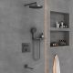 Душевой комплект Vincea VSFW-431I2RGM встраиваемый, трехрежимный, вороненая сталь