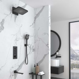 Душевой комплект Vincea VSFW-433TI4MB встраиваемый, термостатический, трехрежимный, черный