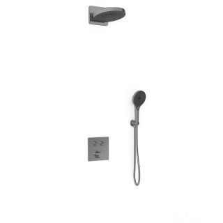 Душевой комплект Vincea VSFW-4I211GM встраиваемый, двухрежимный, вороненая сталь