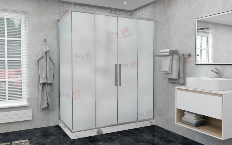 Душевой уголок AvaCan FC2 190-210 + SC80 MT хром