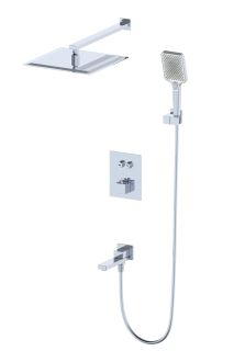 Душевой комплект Wonzon & Woghand WW-88929003-CR с термостатом хром