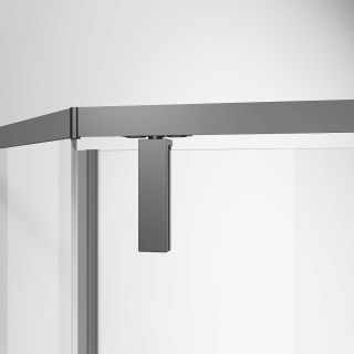 Душевой уголок Vincea Slim-N VSP-4SN900CLGM, 900*900, вороненая сталь, стекло прозрачное