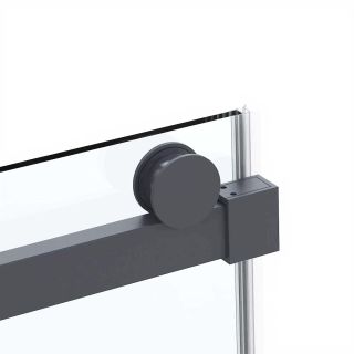 Душевой уголок Vincea Como Soft VSR-1CS1011CLGM, 1100*1000, вороненая сталь, стекло прозрачное