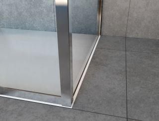 Душевой уголок Vincea Garda VSR-1G28017CLG, 1700*800, брашированное золото, стекло прозрачное