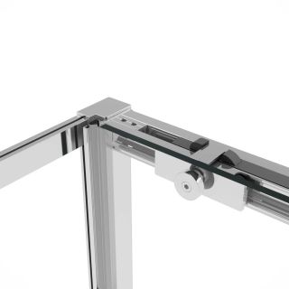 Душевой уголок Vincea Slim Soft VSR-1SS1010CL, 1000*1000, хром, стекло прозрачное