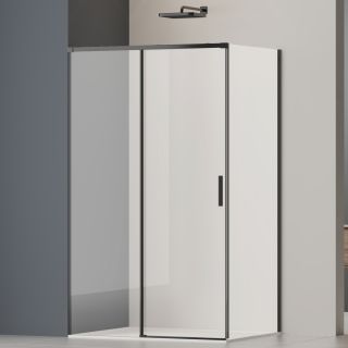 Душевой уголок Vincea Soft 2 VSR-3SO28014CLB, 1400*800, черный, стекло прозрачное