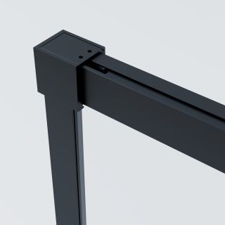 Душевой уголок Vincea Soft 2 VSR-3SO29010CLB, 1000*900, черный, стекло прозрачное