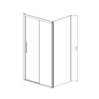 Душевой уголок Vincea Soft VSR-3SO8011CLGM, 1100*800, вороненая сталь, стекло прозрачное