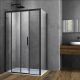 Душевой уголок Vincea Soft VSR-3SO9013CLB, 1300*900, черный, стекло прозрачное