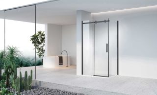 Душевой уголок Vincea Como-N VSR-4CN1013CLB, 1300*1000, черный, стекло прозрачное