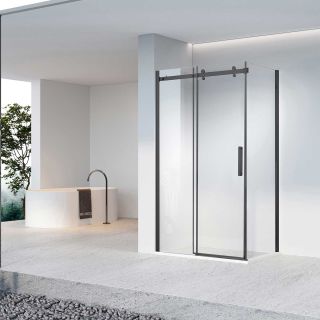 Душевой уголок Vincea Como-N VSR-4CN9015CLB, 1500*900, черный, стекло прозрачное