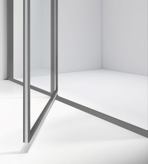 Душевой уголок Vincea Slim 8mm VSR-4SLP9012CLGM, 1200*900, вороненая сталь, стекло прозрачное