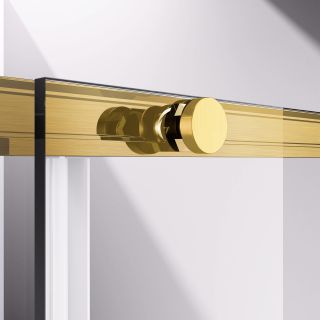 Душевой уголок Vincea Slim-N VSR-4SN9013CLG, 1300*900, брашированное золото, стекло прозрачное