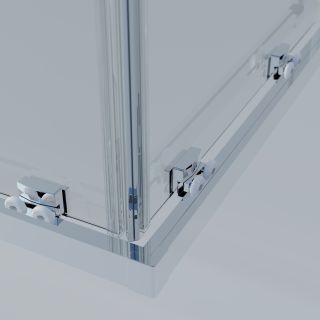 Душевой уголок Vincea Rapid-N VSS-3RN1011E10CL, (900-1000)x(1000-1100), хром, стекло прозрачное