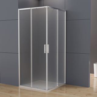 Душевой уголок Vincea Rapid-N VSS-3RN8012E10MT, (700-800)x(1100-1200), хром, стекло текстурное
