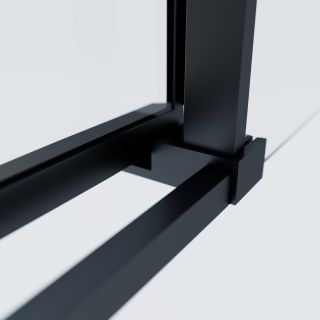 Душевой уголок Vincea Soft 2 VSS-3SO2800CLB, 800*800, черный, стекло прозрачное