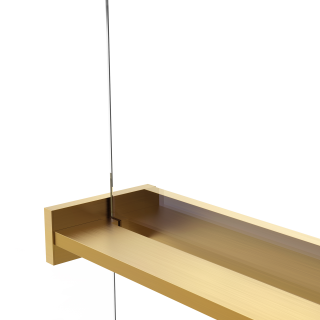 Душевая перегородка Vincea Walk-In VSW-1HR110CLG, 1100*2000, матовый золотой, стекло прозрачное