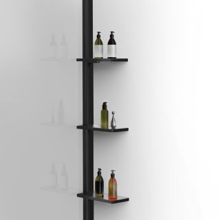 Душевая перегородка Vincea Walk-In VSW-1HWS600CLGM, 600*2000, вороненая сталь, стекло прозрачное