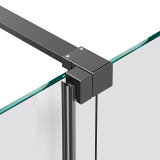 Душевая перегородка Vincea Walk-In VSW-1WSL120GSGM, 1200*2000, вороненая сталь, стекло янтарь