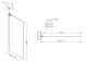 Душевая перегородка Vincea Walk-In VSW-7HA700CLB, 700*2000, черный матовый, стекло прозрачное