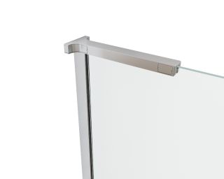 Душевая перегородка Vincea Walk-In VSW-7HA700CLB, 700*2000, черный матовый, стекло прозрачное