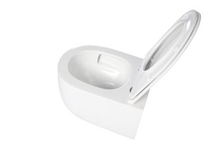 Унитаз подвесной Vincea Evo VT1-64ST Tornado, цвет белый, ультратонкое сиденье soft-close