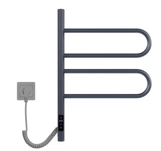 Полотенцесушитель электрический Vincea VTD-1R1CGE 44×60, графит, таймер