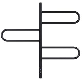 Полотенцесушитель электрический Vincea VTD-1R2CBE 44х80, черный, таймер