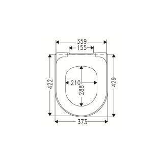 Крышка-сиденье для унитаза Villeroy Boch Omnia Architectura 98M9C101