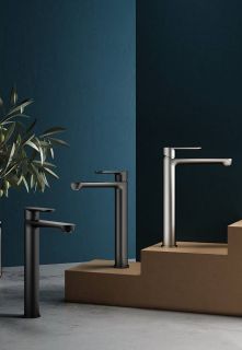 Высокий смеситель для раковины Splenka S222.15.05 сатин