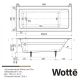 Ванна чугунная Wotte Line Plus 180x80