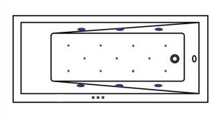 Гидромассажная ванна Whitecross Wave Slim 0111.150070.100.RELAX.CR 150x70см Relax хром