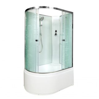 Душевая кабина Deto ЕМ4512 R N (без крыши) 120х80х208 см