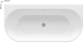 Акриловая ванна Ravak FREEDOM W 1660х800 XC00100024