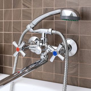 Смеситель для ванны с душем РМС SL138-140P хром