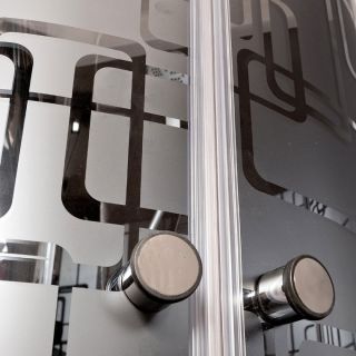 Душевая кабина Deto BМ1510 N LED с гм. BLACK 100х100х208 см