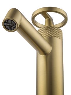 Смеситель для раковины Wonzon & Woghand WW-H1065-BG брашированное золото