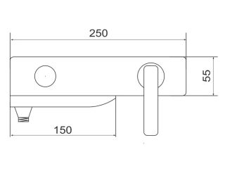 Смеситель для ванны Rose R2702 хром