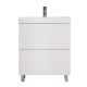Тумба под раковину напольная Velvex Edge tn.EDG.9696.70.2Y белый глянец, 70 см