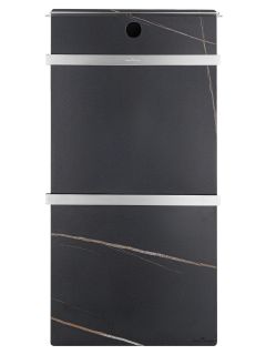Полотенцесушитель электрический Wonzon & Woghand Stuttgart WW-A504-BR 43x80 см с каменной плитой чёрный мрамор/брашированный никель