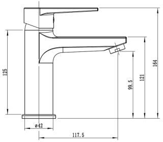 Смеситель для раковины ESKO Budapest BT26M хром